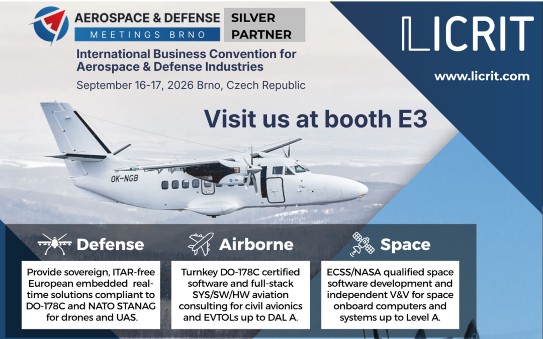 LICRIT as a Silver Partner of Aerospace & Defense Meetings Brno 2026